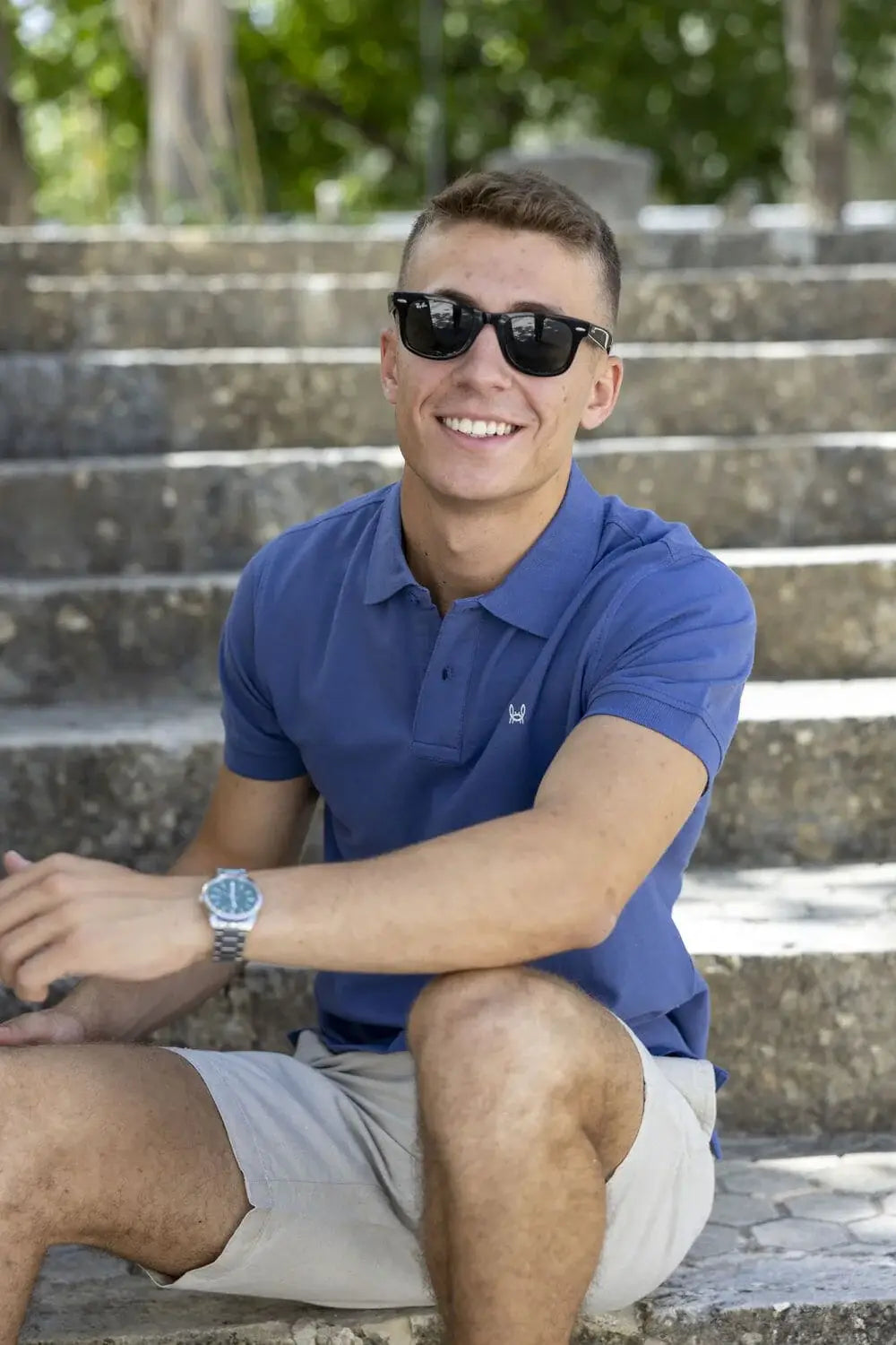 Cobalt Blue Polo Shirt