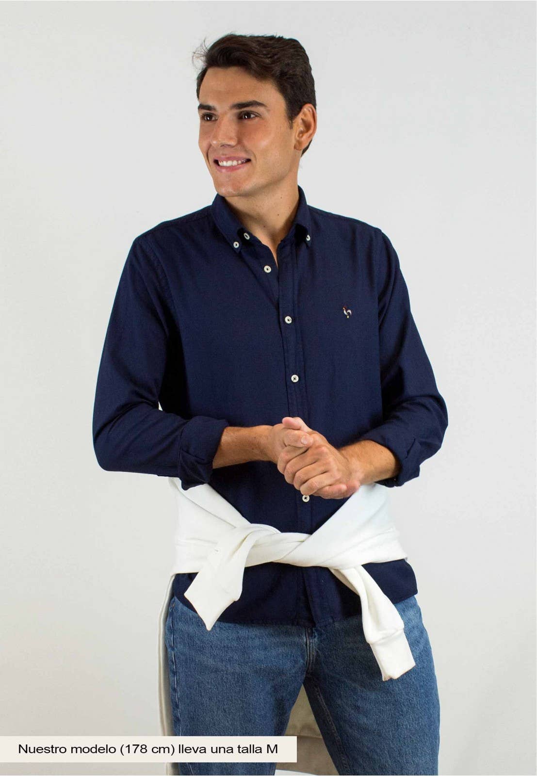 Midnight Navy Cotton Shirt