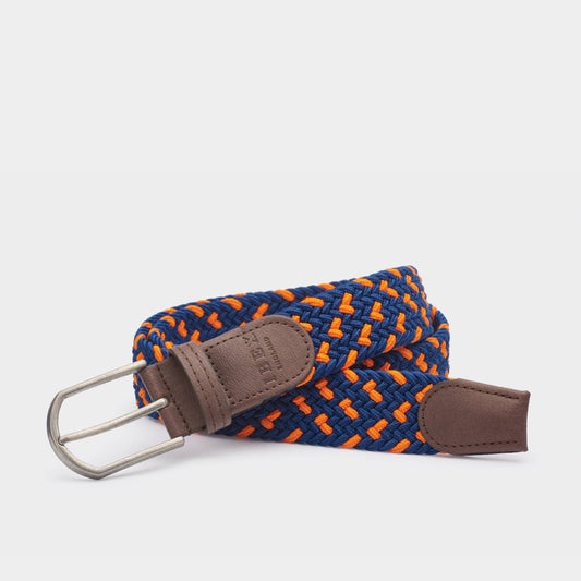 Navy & Orange Repreve Woven Belt