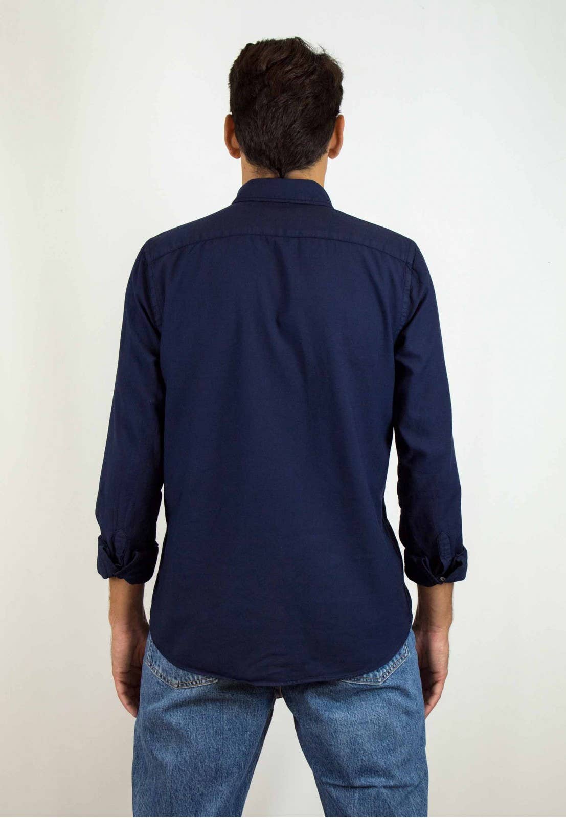 Midnight Navy Cotton Shirt