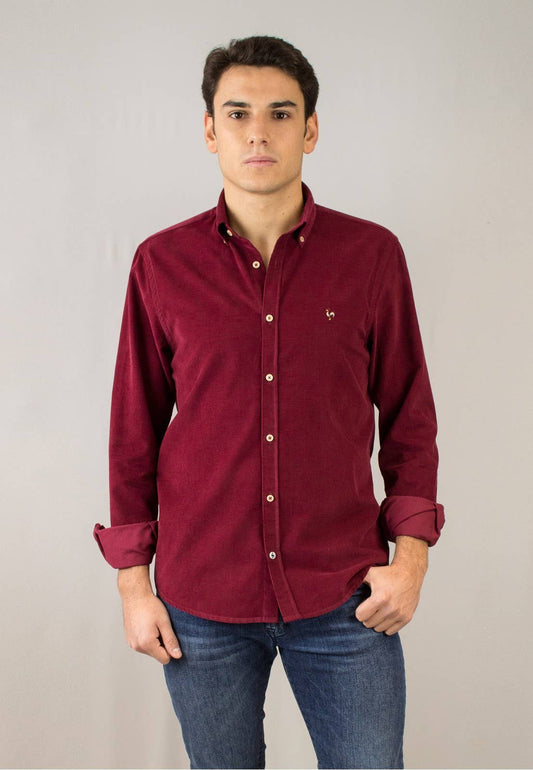 Merlot Corduroy Cotton Heritage Shirt