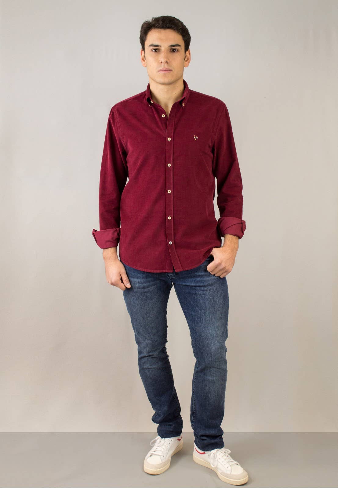 Merlot Corduroy Cotton Heritage Shirt