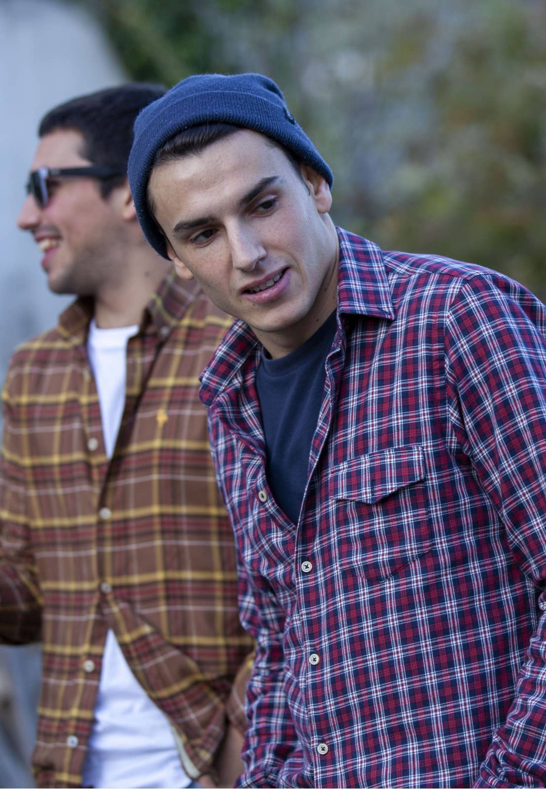 Red Brushed Cotton Check Shirt